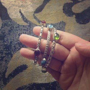 bundle of 3 colorful bracelets